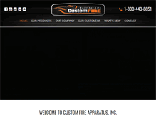 Tablet Screenshot of customfire.com